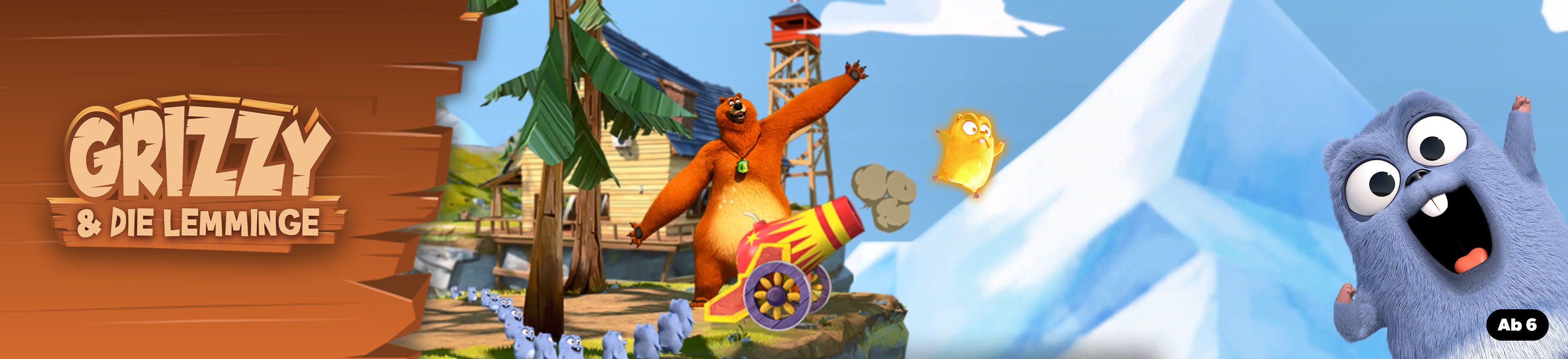 Grizzy und die Lemminge die Kanone