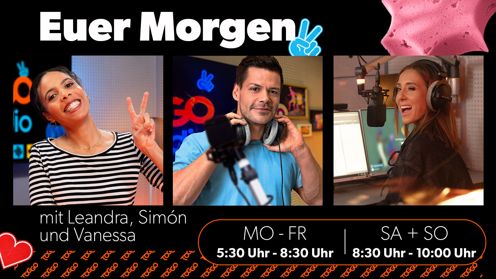 05:30 - 08:30 Uhr: Euer Morgen