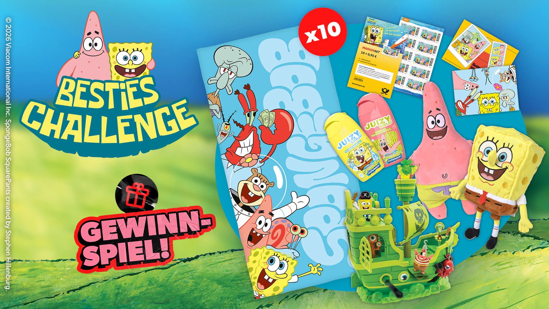 SpongeBob & Patrick Das SpongeBob Besties Challenge Gewinnspiel