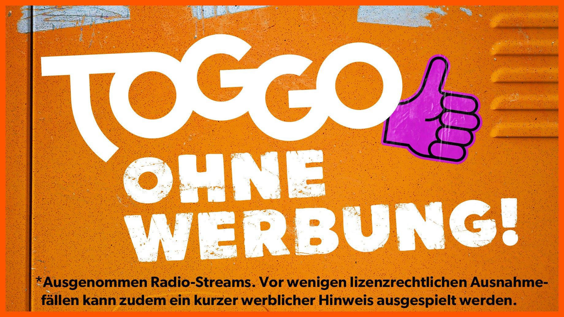 Keine Werbung bei TOGGO