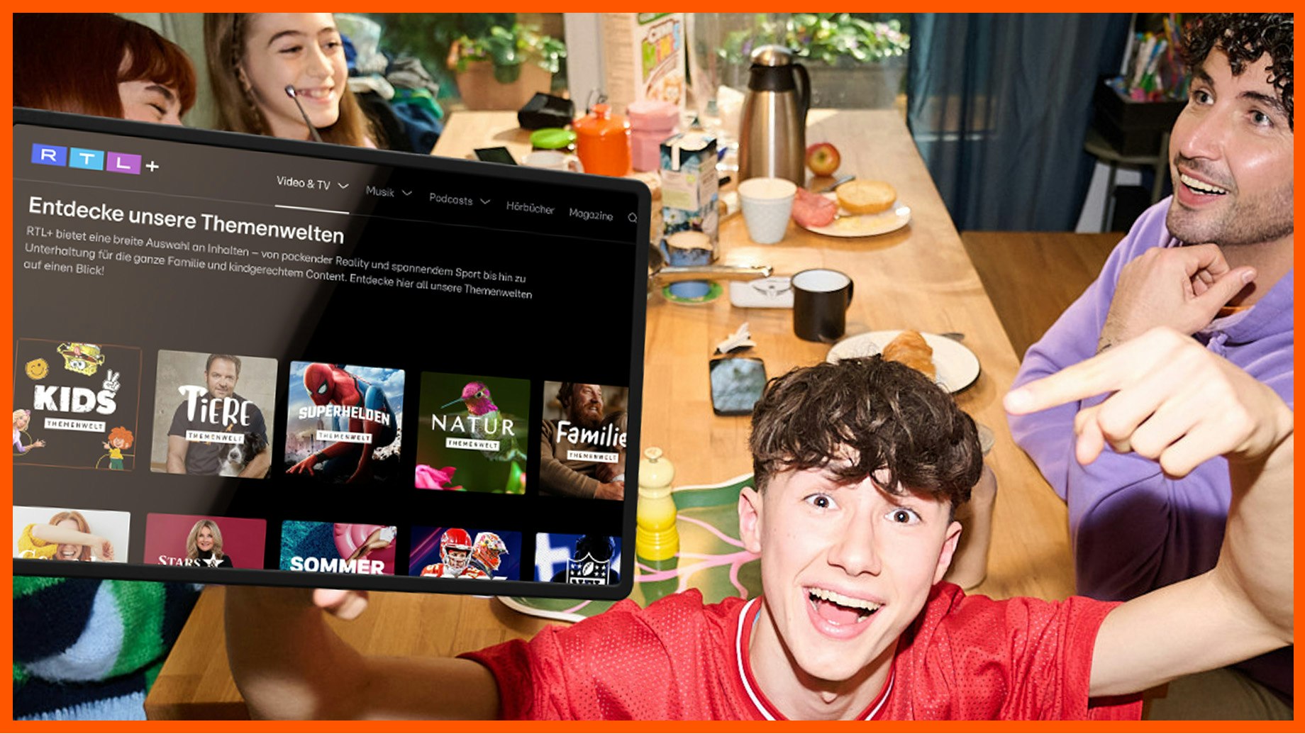Viele RTL+ Vorteile für die ganze Familie