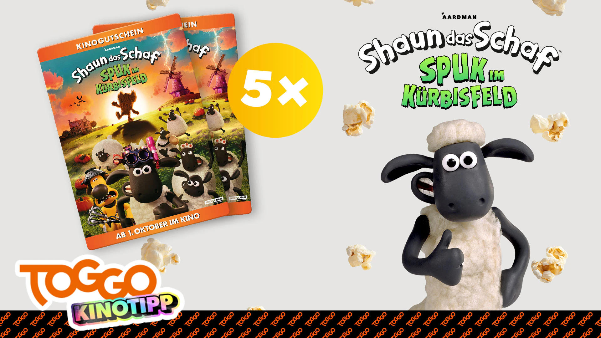 TOGGO Kino Tipp: Shaun das Schaf TOGGO Tipp Shaun das Schaf